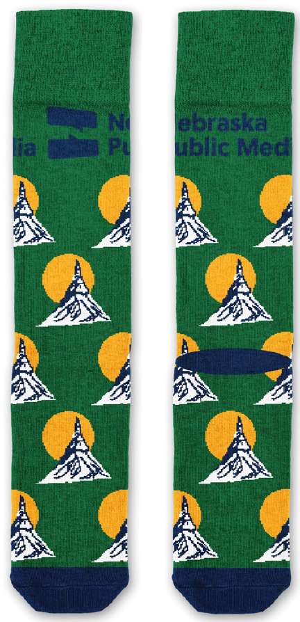 Show your support for Nebraska Public Media with the new Chimney Rock Socks.